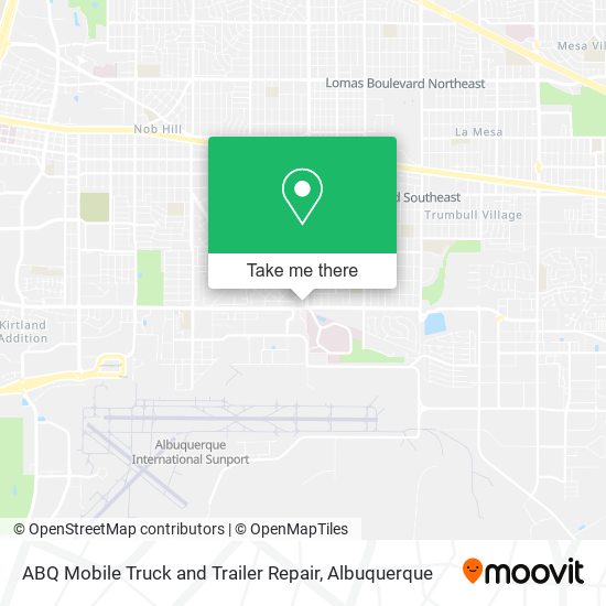 Mapa de ABQ Mobile Truck and Trailer Repair