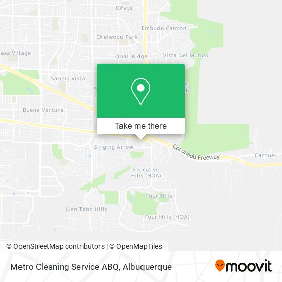 Mapa de Metro Cleaning Service ABQ