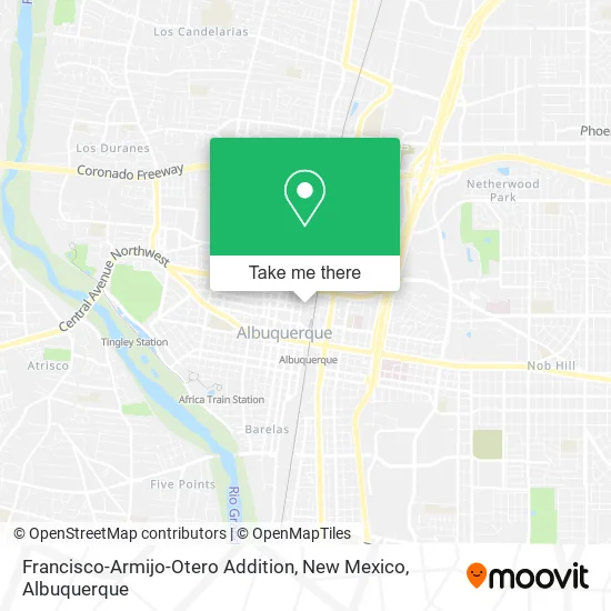Francisco-Armijo-Otero Addition, New Mexico map