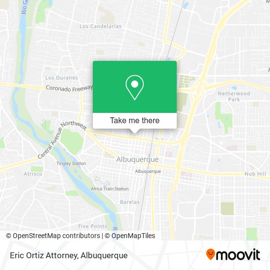 Eric Ortiz Attorney map