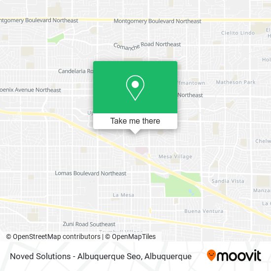 Noved Solutions - Albuquerque Seo map