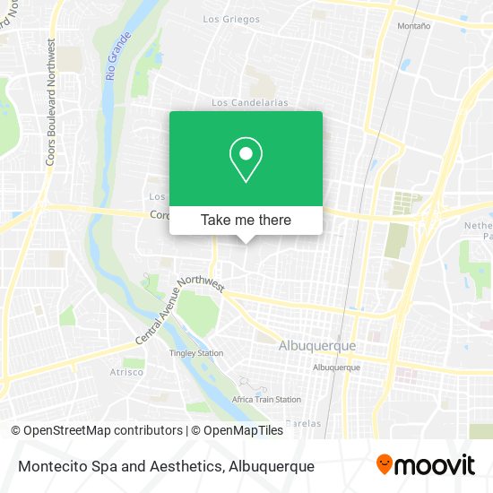 Montecito Spa and Aesthetics map