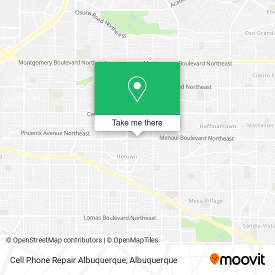 Mapa de Cell Phone Repair Albuquerque