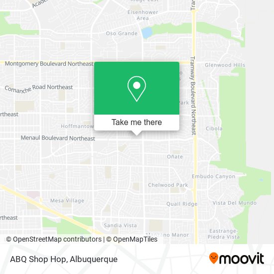 Mapa de ABQ Shop Hop