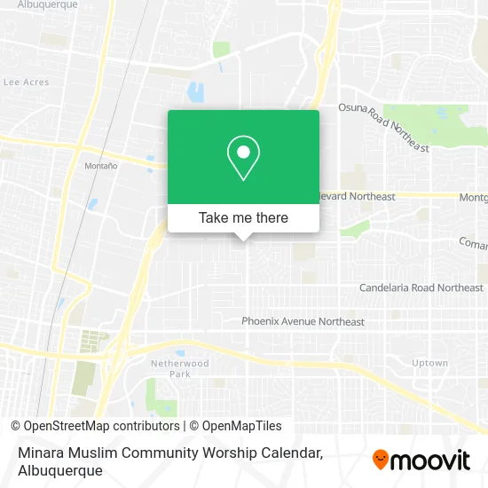 Minara Muslim Community Worship Calendar map