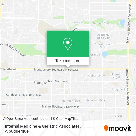 Internal Medicine & Geriatric Associates map