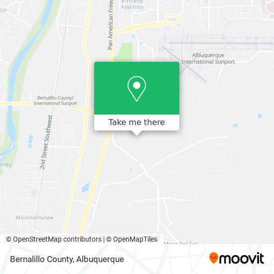 Mapa de Bernalillo County