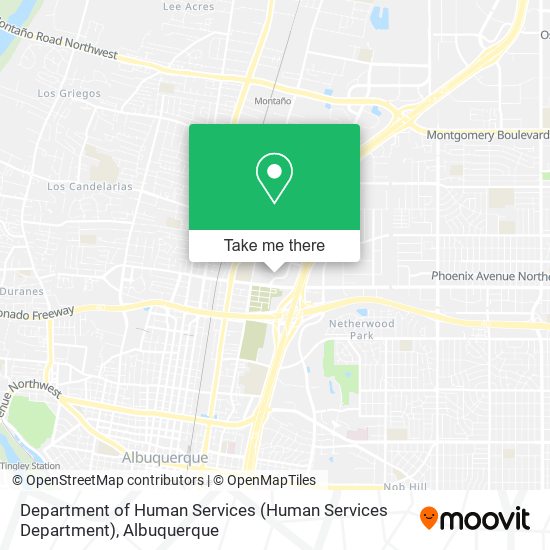 Mapa de Department of Human Services