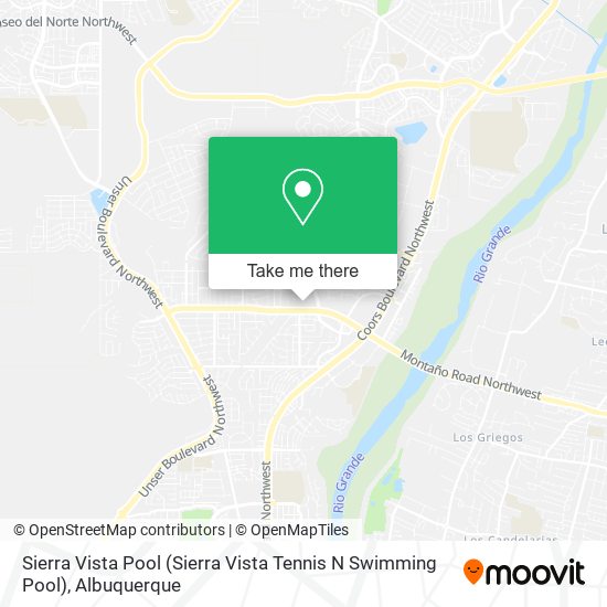 Sierra Vista Pool (Sierra Vista Tennis N Swimming Pool) map