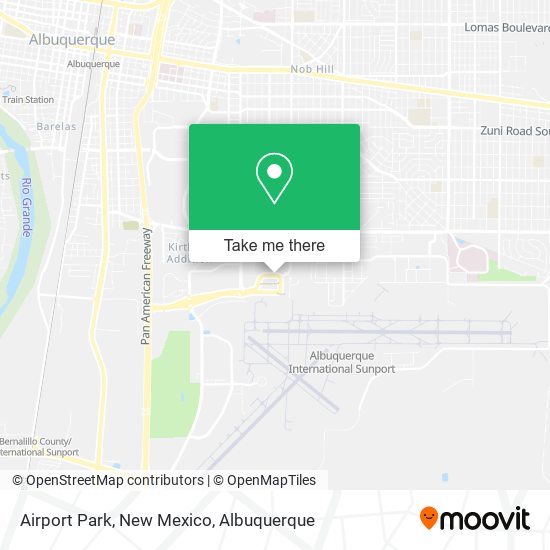 Airport Park, New Mexico map