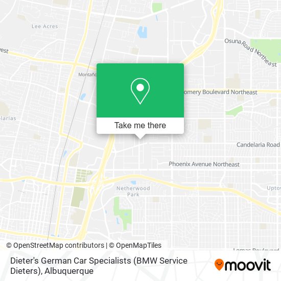 Dieter's German Car Specialists (BMW Service Dieters) map