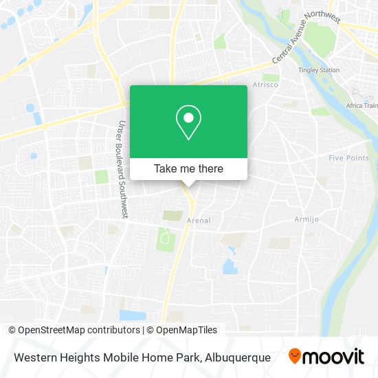 Mapa de Western Heights Mobile Home Park