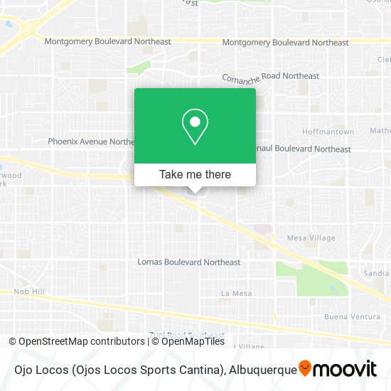 Mapa de Ojo Locos (Ojos Locos Sports Cantina)