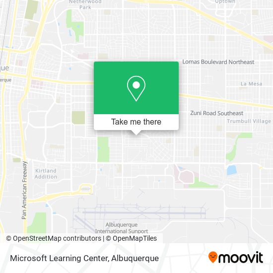 Microsoft Learning Center map