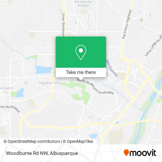 Woodburne Rd NW map