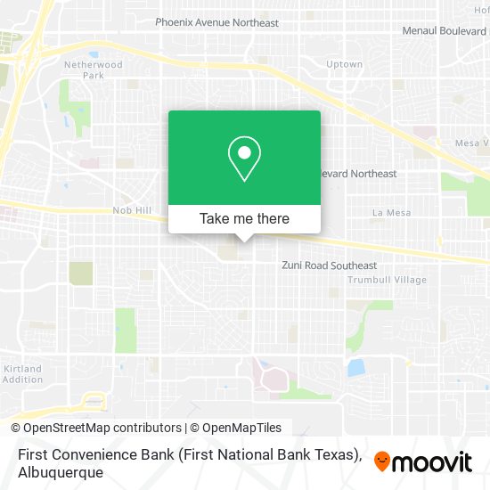 Mapa de First Convenience Bank (First National Bank Texas)