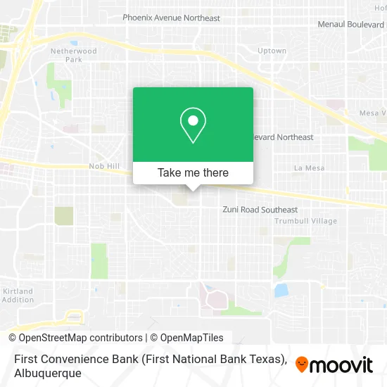 First Convenience Bank (First National Bank Texas) map