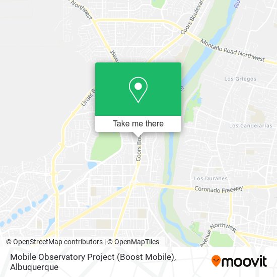 Mobile Observatory Project (Boost Mobile) map