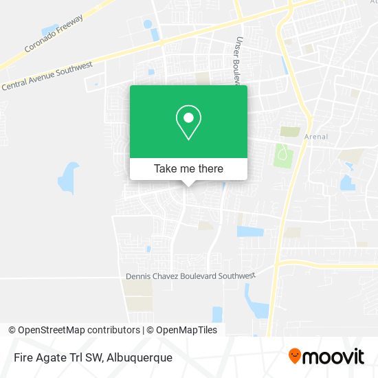 Fire Agate Trl SW map