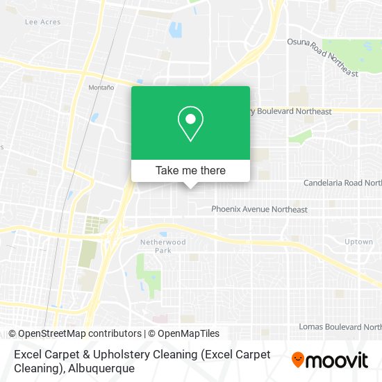 Excel Carpet & Upholstery Cleaning map