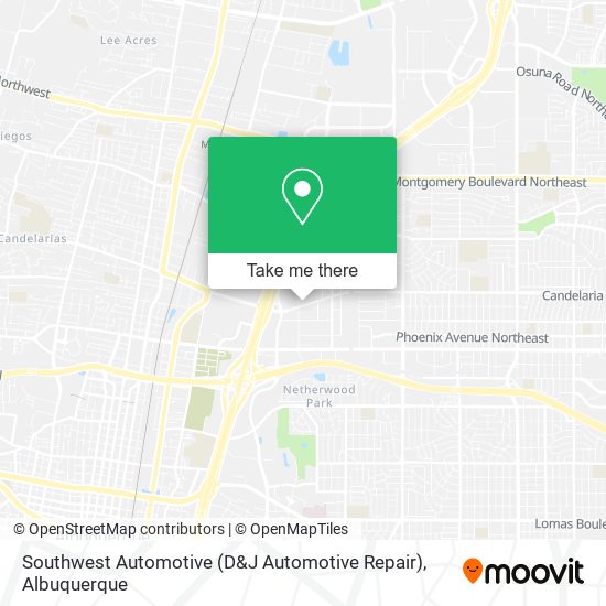 Southwest Automotive (D&J Automotive Repair) map