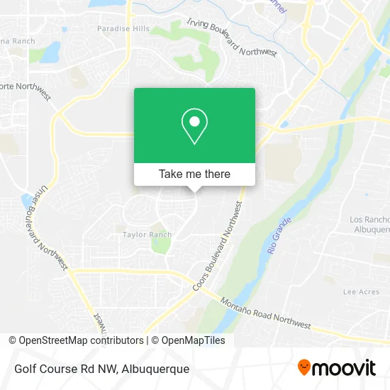 Golf Course Rd NW map