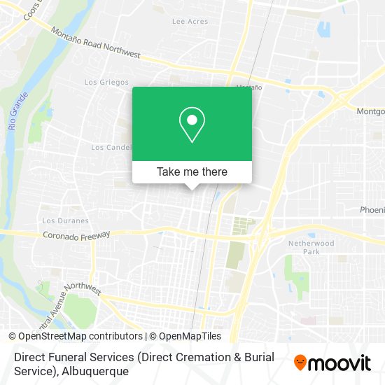 Mapa de Direct Funeral Services (Direct Cremation & Burial Service)