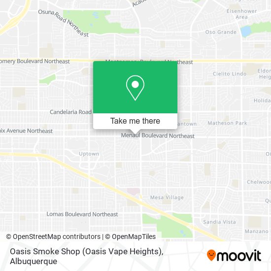 Mapa de Oasis Smoke Shop (Oasis Vape Heights)