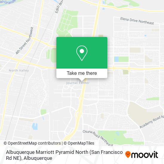 Albuquerque Marriott Pyramid North (San Francisco Rd NE) map