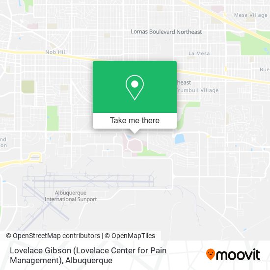 Lovelace Gibson (Lovelace Center for Pain Management) map