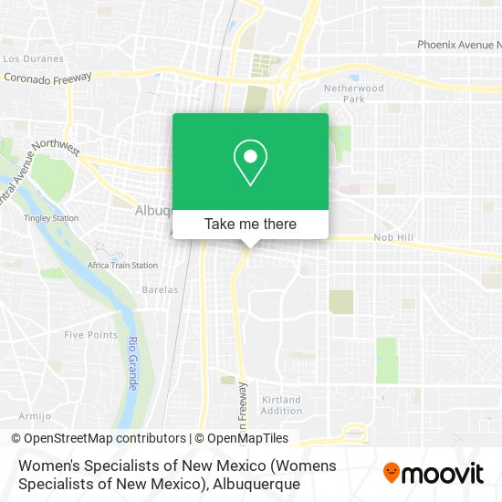Women's Specialists of New Mexico (Womens Specialists of New Mexico) map