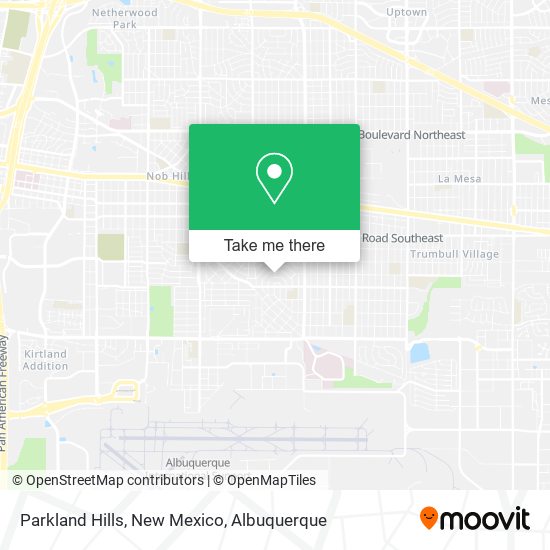 Parkland Hills, New Mexico map
