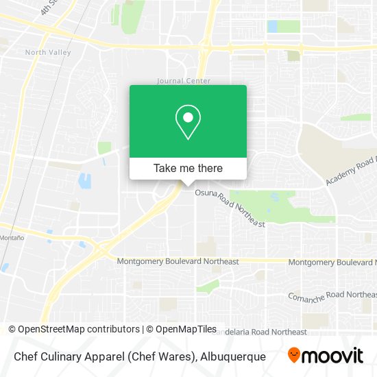 Mapa de Chef Culinary Apparel (Chef Wares)