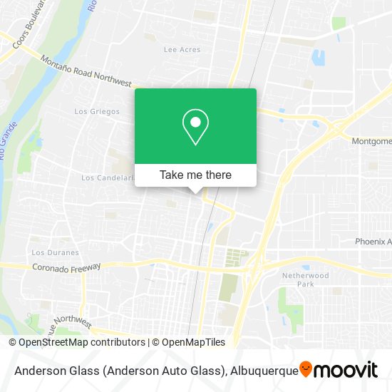 Mapa de Anderson Glass (Anderson Auto Glass)