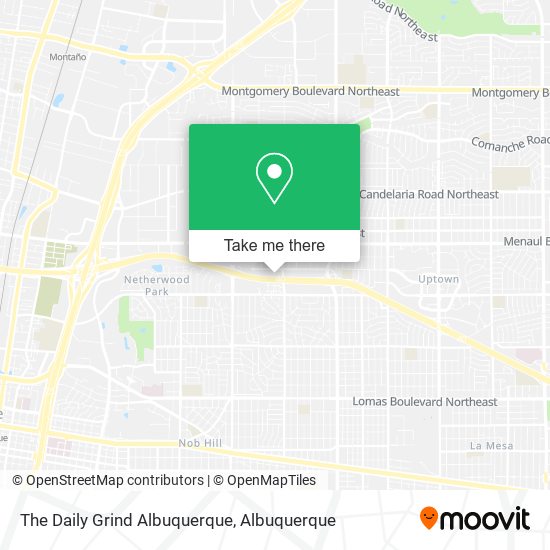 The Daily Grind Albuquerque map