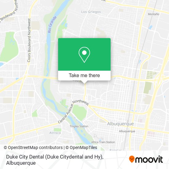 Duke City Dental (Duke Citydental and Hy) map