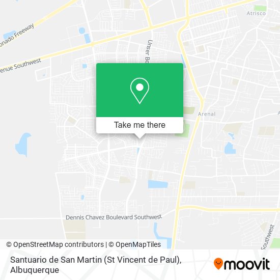 Santuario de San Martin (St Vincent de Paul) map