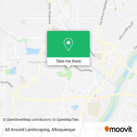 All Around Landscaping map