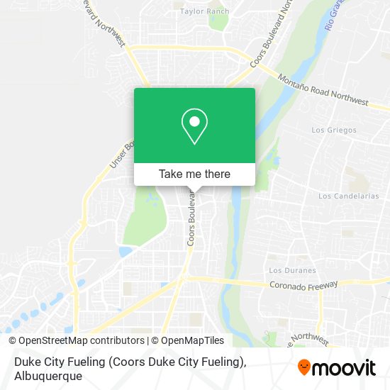 Duke City Fueling map