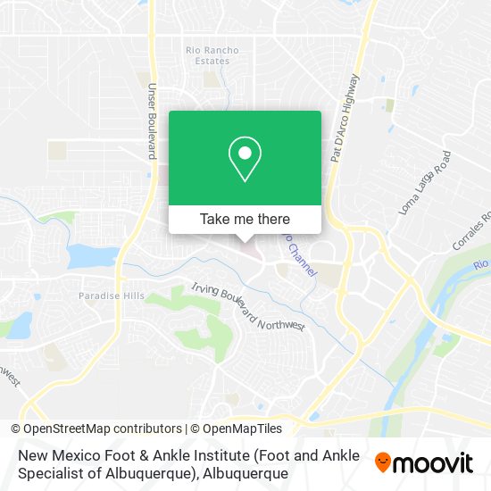 New Mexico Foot & Ankle Institute (Foot and Ankle Specialist of Albuquerque) map