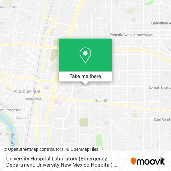 University Hospital Laboratory (Emergency Department, University New Mexico Hospital) map