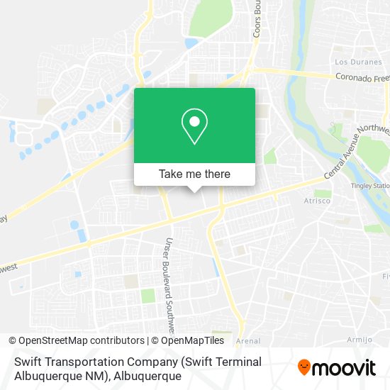 Swift Transportation Company (Swift Terminal Albuquerque NM) map