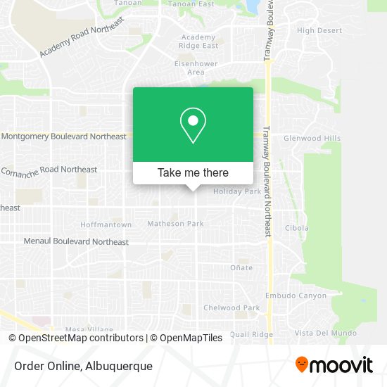 Order Online map