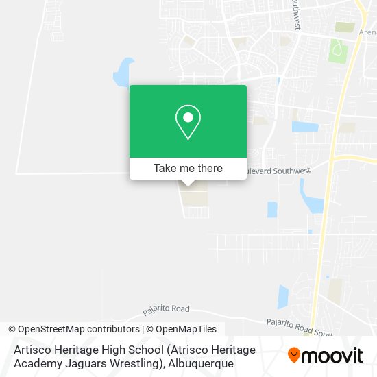 Mapa de Artisco Heritage High School (Atrisco Heritage Academy Jaguars Wrestling)