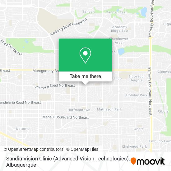 Sandia Vision Clinic (Advanced Vision Technologies) map