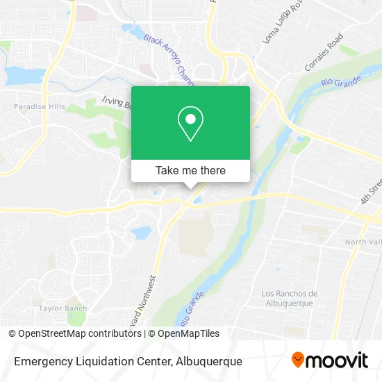 Emergency Liquidation Center map