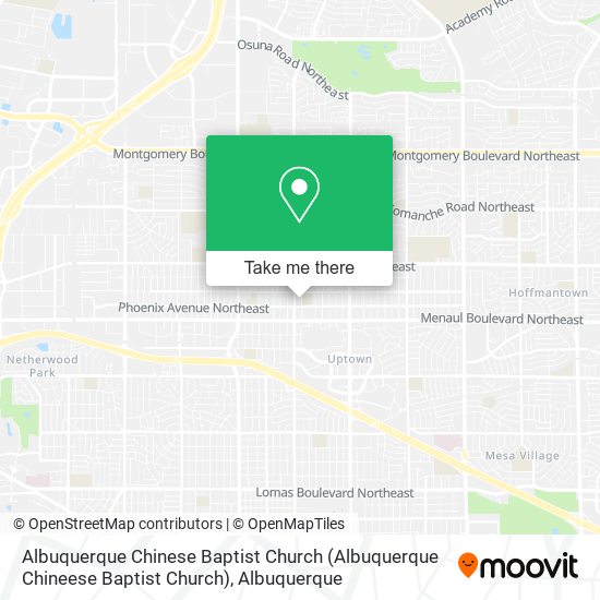 Albuquerque Chinese Baptist Church map