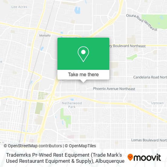 Mapa de Trademrks Pr-Wned Rest Equipment (Trade Mark's Used Restaurant Equipment & Supply)