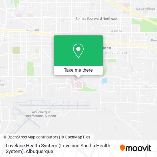 Mapa de Lovelace Health System