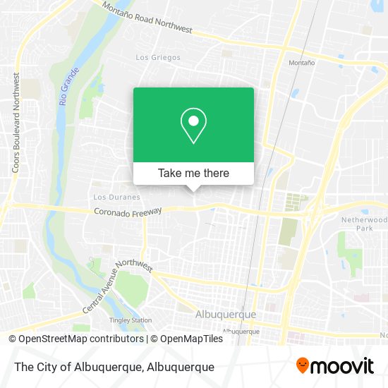 The City of Albuquerque map